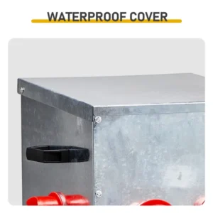 Rodent-Proof Chicken Feeder with Lid & Handles