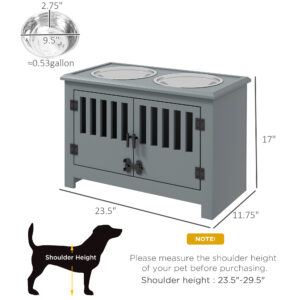 Airtight Dog Food Storage with Feeding Station