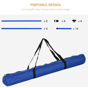 Adjustable Dog Jump Bars Set with Carry Bag