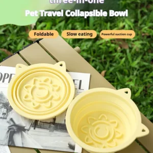 Portable 3-in-1 Pet Bowl: Travel, Feed & Hydrate