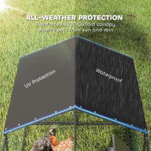 Durable Chicken Coop with Weatherproof Cover for 3-5 Birds