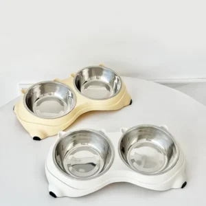 Durable Stainless Steel Pet Bowls with Non-Slip Base
