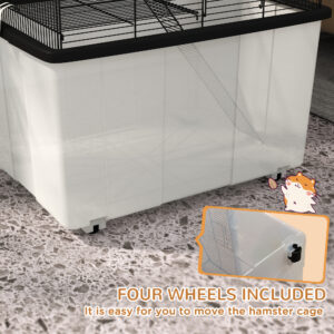 Spacious 2-Tier Hamster Cage with Accessories