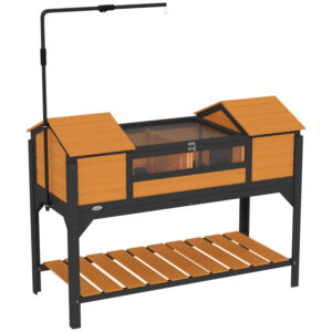 Tortoise Home with Adjustable Lamp & Storage