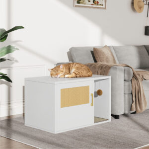 Hidden Litter Box Cabinet - Stylish Home Furniture